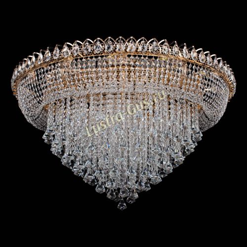 Люстра Кольцо Пирамида Конус 1000 мм в Новокузнецке Гусь Хрустальный