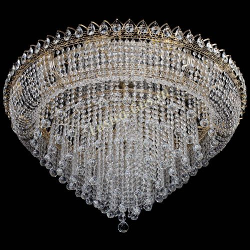 Люстра Кольцо Пирамида Шар 30 большая в Новокузнецке Гусь Хрустальный