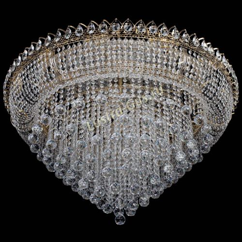 Люстра Кольцо Пирамида Шар 40 большая в Новокузнецке Гусь Хрустальный