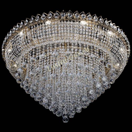 Люстра Кольцо Пирамида Шар 40 большая в Новокузнецке Гусь Хрустальный