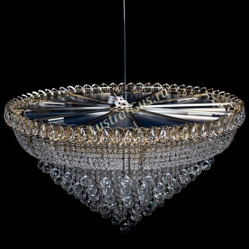 Люстра Кольцо Пирамида Шар 40 большая в Новокузнецке Гусь Хрустальный