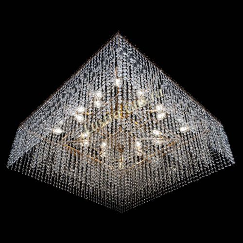 Люстра Квадрат 800 мм в Новокузнецке Гусь Хрустальный