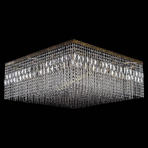 Люстра Квадрат 800 мм под бронзу в Новокузнецке Гусь Хрустальный