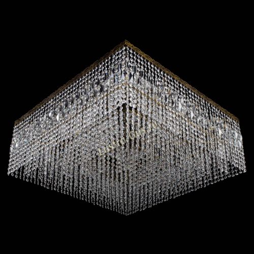 Люстра Квадрат 800 мм под бронзу в Новокузнецке Гусь Хрустальный