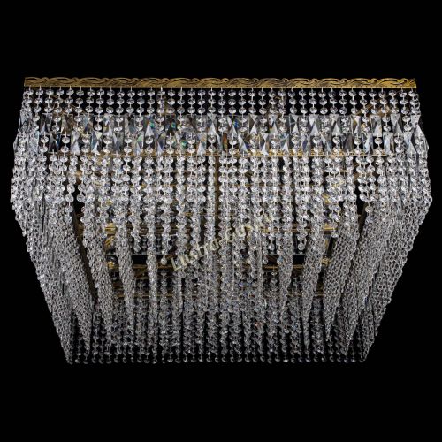 Люстра Квадрат 800 мм под бронзу в Новокузнецке Гусь Хрустальный