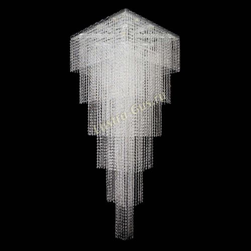 Люстра Квадрат Каскад №8 в Новокузнецке Гусь Хрустальный