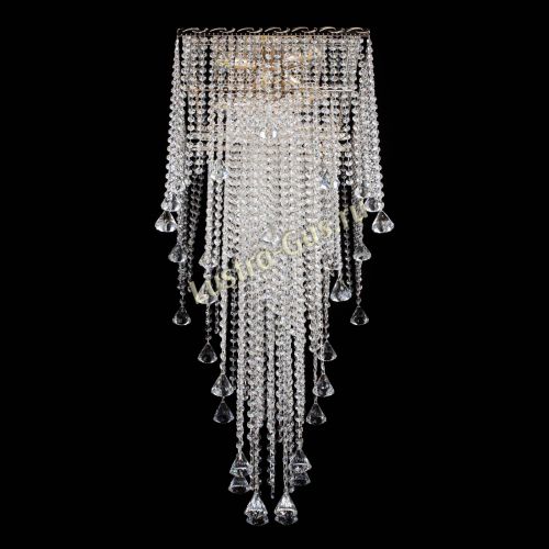 Люстра Квадрат Водопад с конусами в Новокузнецке Гусь Хрустальный