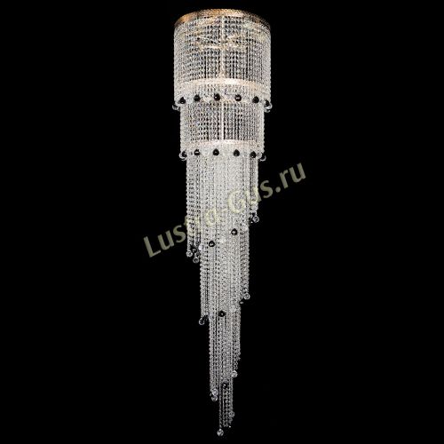 Люстра Милан каскад шар черный в Новокузнецке Люстра Милан каскад шар черный в Новокузнецке