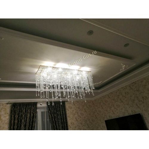 Люстра Прямоугольник №2 в Новокузнецке Гусь Хрустальный