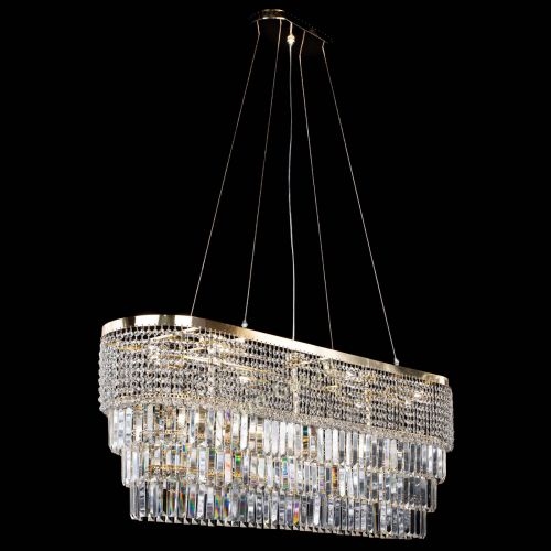 Люстра Прямоугольник Сигма №14 пластинка в Новокузнецке Гусь Хрустальный