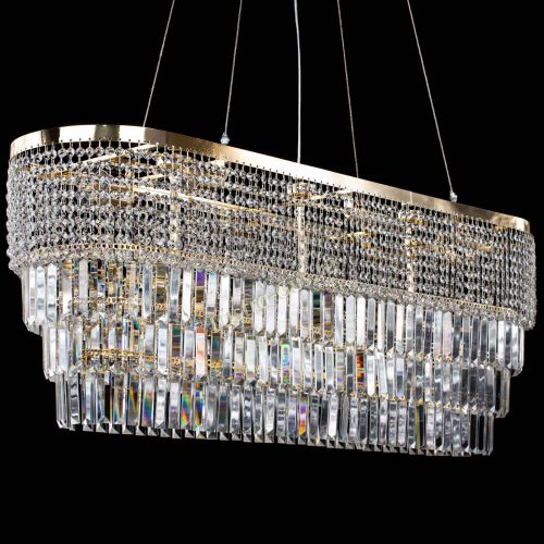 Люстра Прямоугольник Сигма №14 пластинка в Новокузнецке Гусь Хрустальный