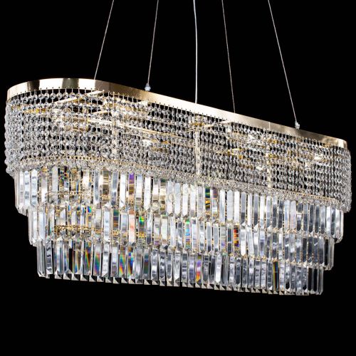 Люстра Прямоугольник Сигма №14 пластинка в Новокузнецке Гусь Хрустальный