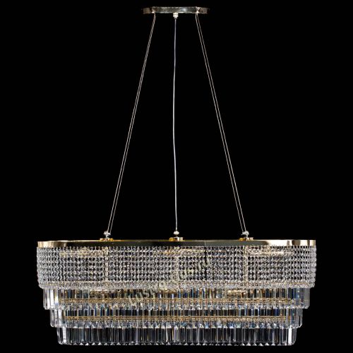 Люстра Прямоугольник Сигма №14 пластинка в Новокузнецке Гусь Хрустальный