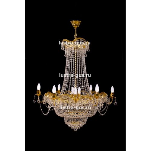 Люстра Султан золото № 18 в Новокузнецке Гусь Хрустальный