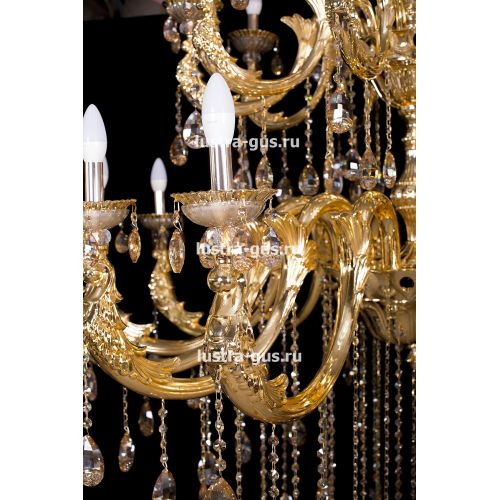 Люстра Венера золото № 30 в Новокузнецке Гусь Хрустальный
