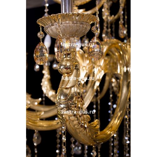 Люстра Венера золото № 30 в Новокузнецке Гусь Хрустальный