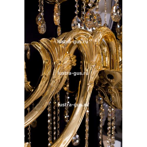 Люстра Венера золото № 30 в Новокузнецке Гусь Хрустальный