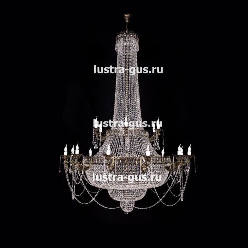 Люстра Свеча 2-х ярусная в Новокузнецке Гусь Хрустальный