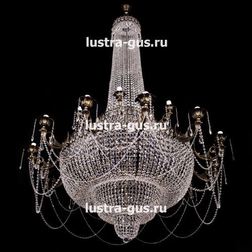 Люстра Свеча 2-х ярусная в Новокузнецке Гусь Хрустальный