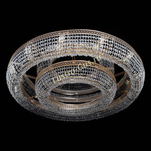 Люстра Венеция двойное кольцо №12 в Новокузнецке Гусь Хрустальный