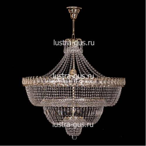 Люстра Водопад большой с подвесом в Новокузнецке Гусь Хрустальный