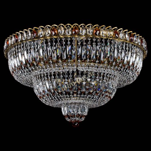 Люстра Водопад Обтикон №15 под бронзу чайная в Новокузнецке Гусь Хрустальный