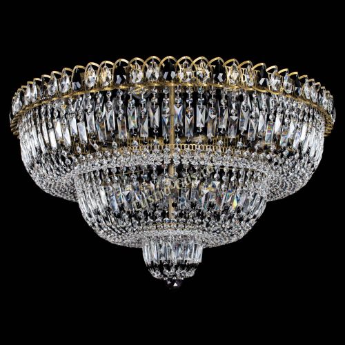 Люстра Водопад Обтикон №15 под бронзу черная в Новокузнецке Гусь Хрустальный