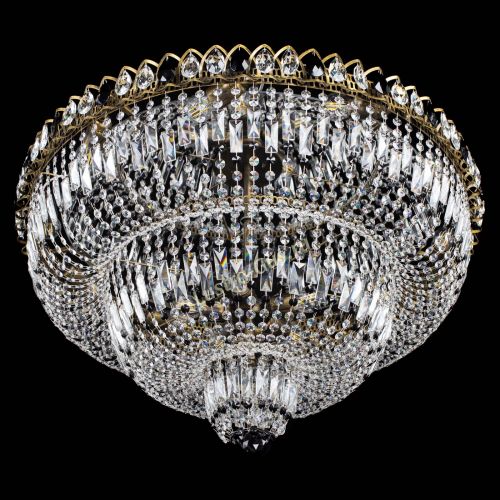 Люстра Водопад Обтикон №15 под бронзу черная в Новокузнецке Гусь Хрустальный