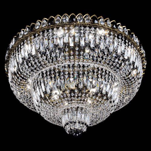 Люстра Водопад Обтикон №15 под бронзу черная в Новокузнецке Гусь Хрустальный