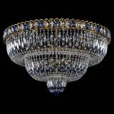 Люстра Водопад Обтикон №15 под бронзу синяя в Новокузнецке