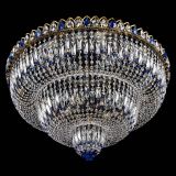 Люстра Водопад Обтикон №15 под бронзу синяя в Новокузнецке
