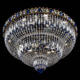 Люстра Водопад Обтикон №15 под бронзу синяя в Новокузнецке