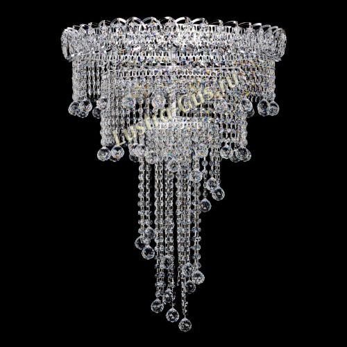 Люстра Водопад Винтаж 5 ламп в Новокузнецке Гусь Хрустальный