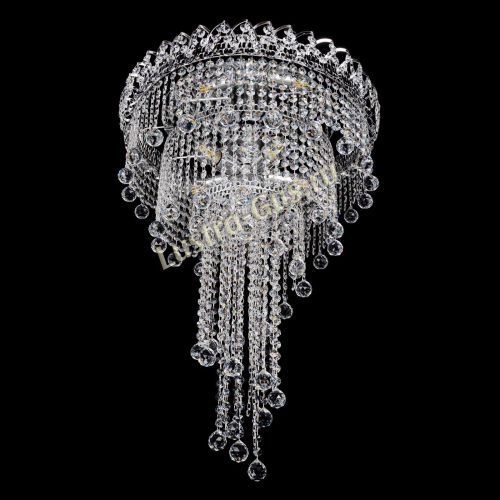 Люстра Водопад Винтаж 5 ламп в Новокузнецке Гусь Хрустальный