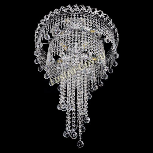 Люстра Водопад Винтаж 5 ламп в Новокузнецке Гусь Хрустальный