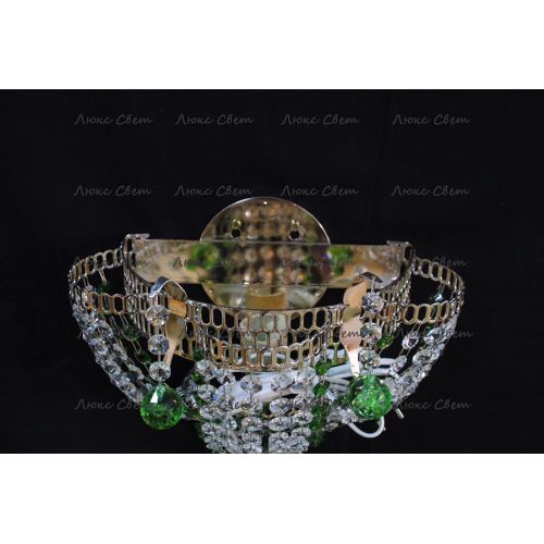 Бра Ромашка Тюльпан зеленая № 2 в Новокузнецке Гусь Хрустальный