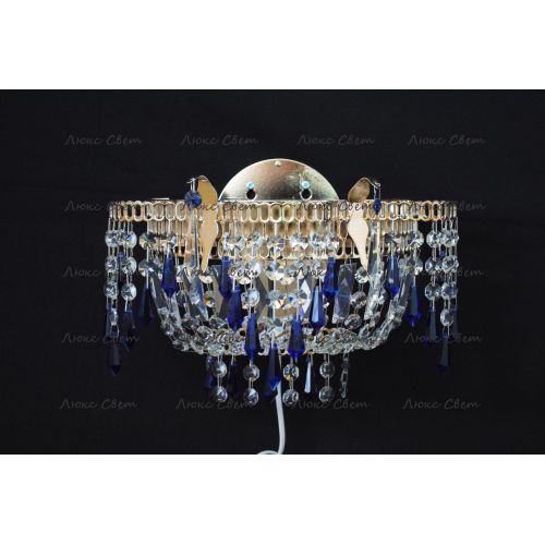 Бра Айсберг синяя в Новокузнецке Гусь Хрустальный