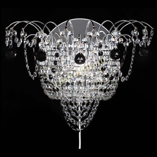 Бра Агата №3 черная в Новокузнецке Гусь Хрустальный