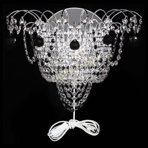 Бра Агата №3 черная в Новокузнецке Гусь Хрустальный