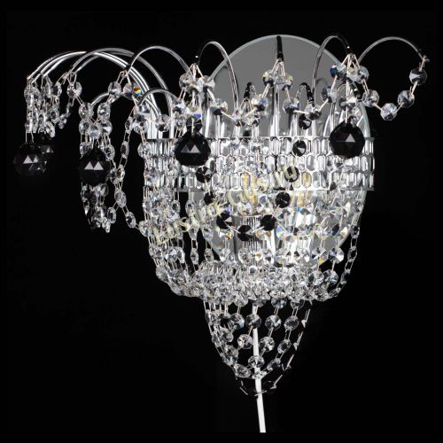 Бра Агата №3 черная в Новокузнецке Гусь Хрустальный