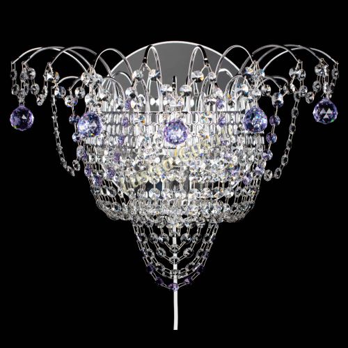 Бра Агата №3 фиолетовая в Новокузнецке Гусь Хрустальный