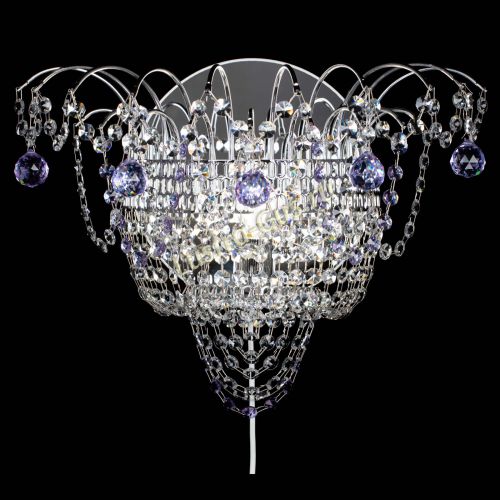 Бра Агата №3 фиолетовая в Новокузнецке Гусь Хрустальный