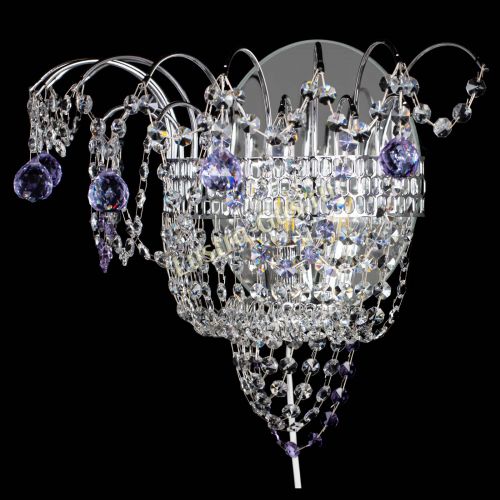 Бра Агата №3 фиолетовая в Новокузнецке Гусь Хрустальный