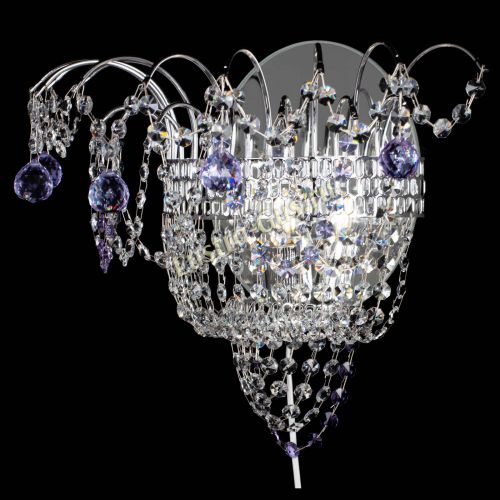 Бра Агата №3 фиолетовая в Новокузнецке Гусь Хрустальный