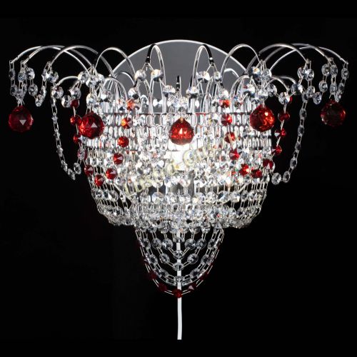 Бра Агата №3 красная в Новокузнецке Гусь Хрустальный