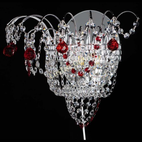 Бра Агата №3 красная в Новокузнецке Гусь Хрустальный