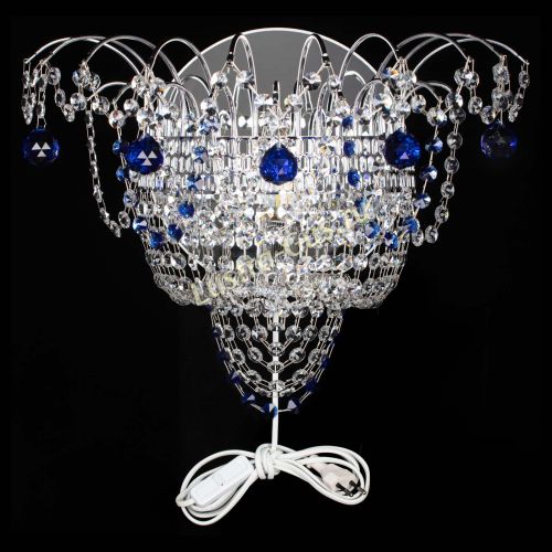 Бра Агата №3 синяя в Новокузнецке Гусь Хрустальный