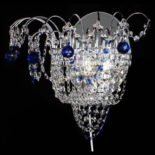 Бра Агата №3 синяя в Новокузнецке Гусь Хрустальный