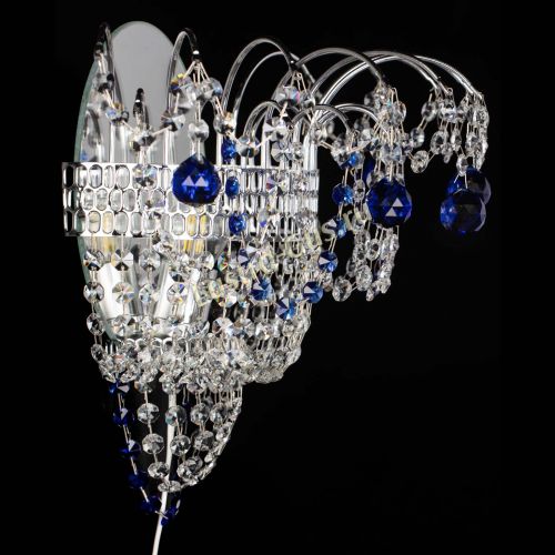 Бра Агата №3 синяя в Новокузнецке Гусь Хрустальный