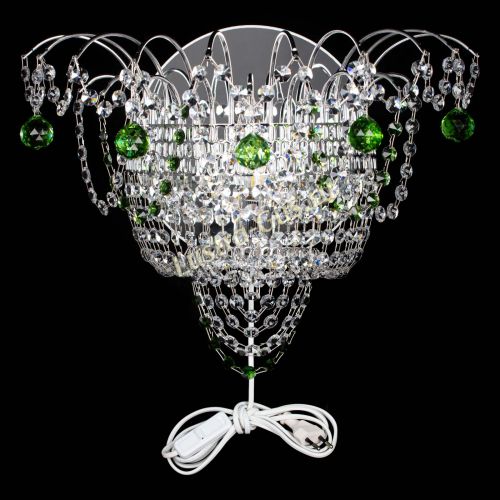 Бра Агата №3 зеленая в Новокузнецке Гусь Хрустальный